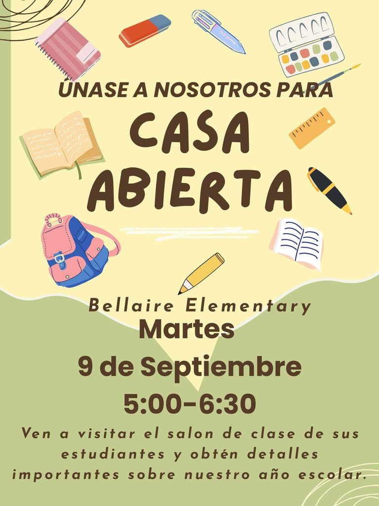 Open House Flyer-Spanish