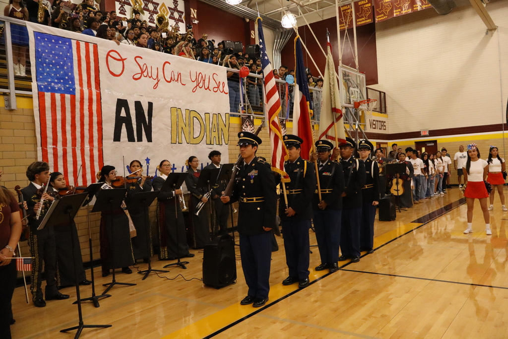 Red-white-blue Pep Rally