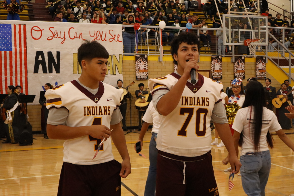 Red-white-blue Pep Rally