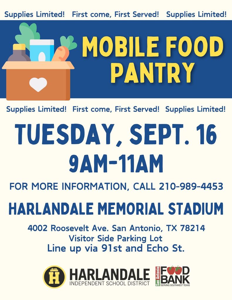 Harandale ISD Sept Food Pantry