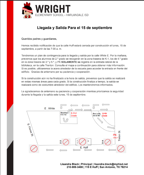 Arrival Dismissal 9/15 SP