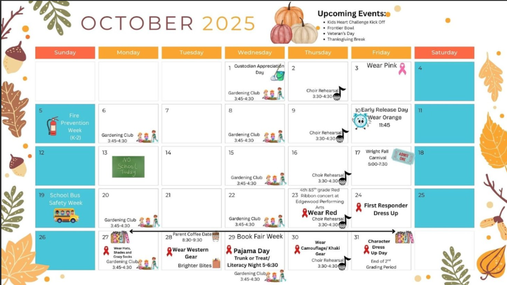 Oct Calendar