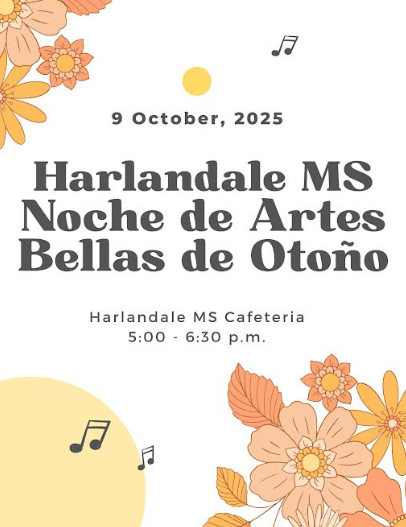 HMS Fine Arts Night Spanish Flyer Oct 9th at 5pm HMS Cafe