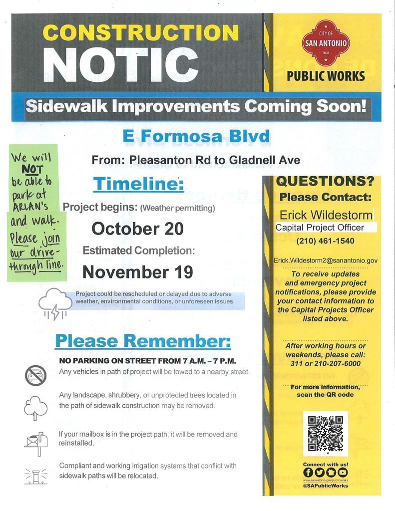 Construction Notice