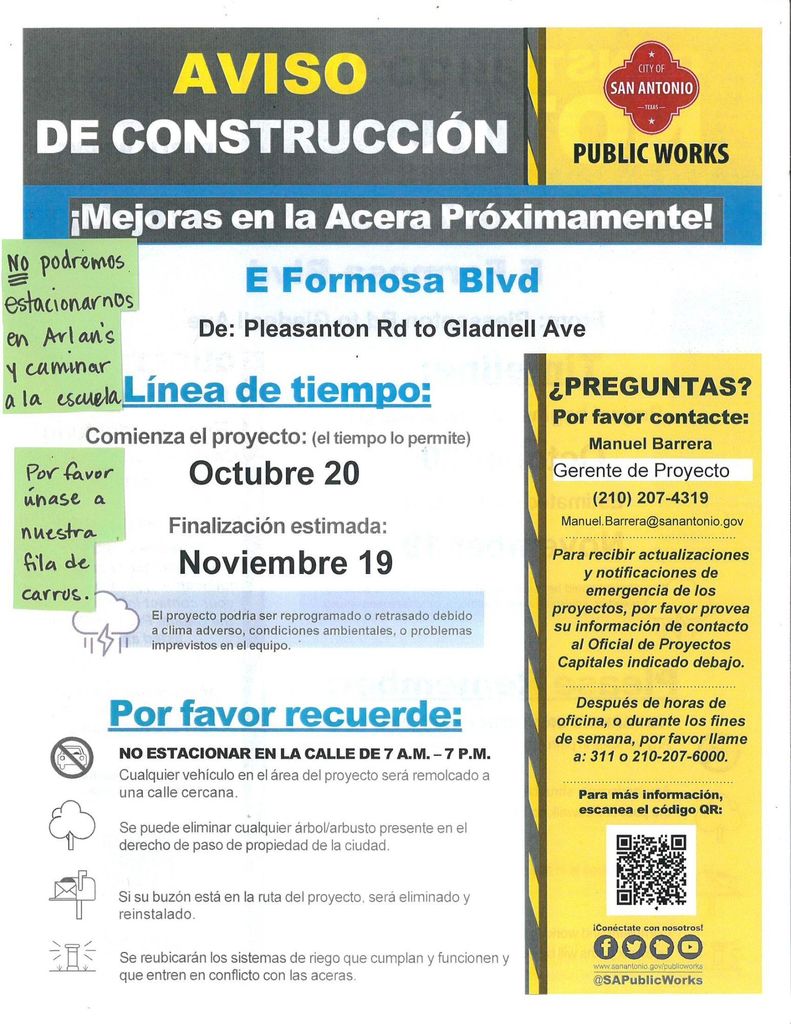 Construction Notice