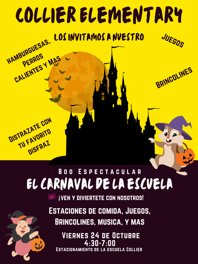 carnival flyer Spanish