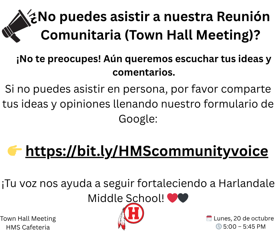 HMS Town Hall Meeting Survey Spanish
