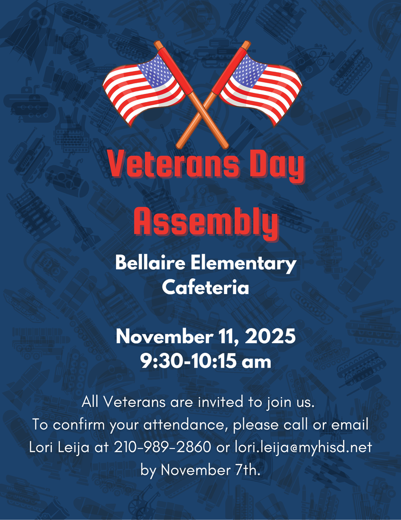 Veterans Day Assembly Flyer