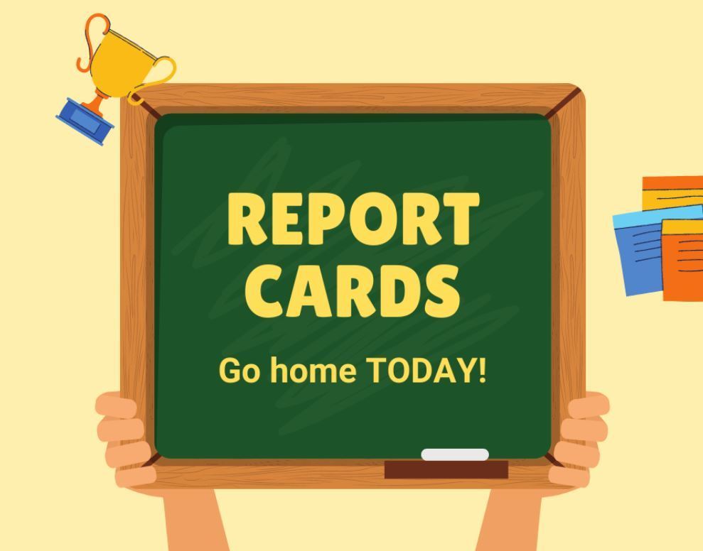 Report Cards sent home today.  Nov. 6th 