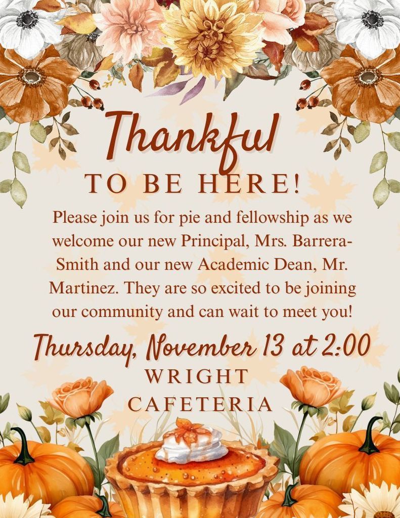 Pie with the Principal Flyer