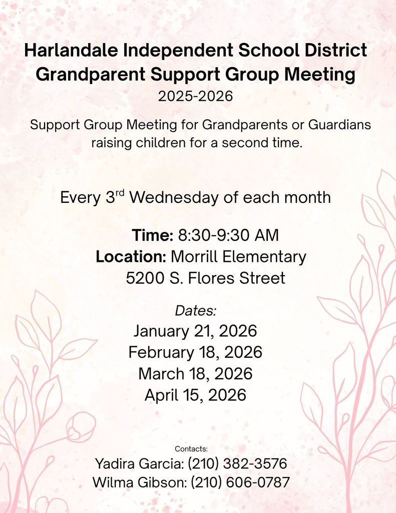 Grandparent Support Group Meetings.