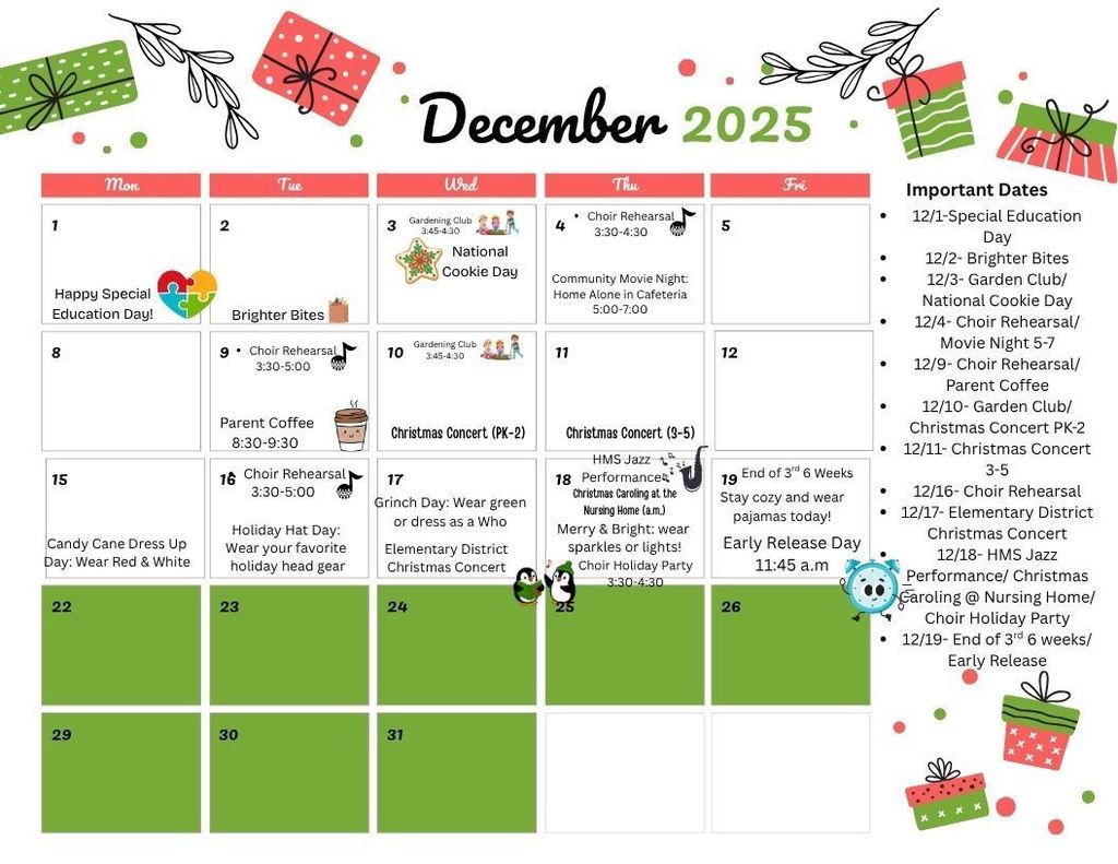 December Calendar