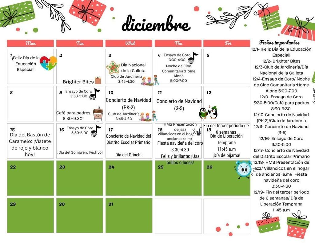 December Calendar