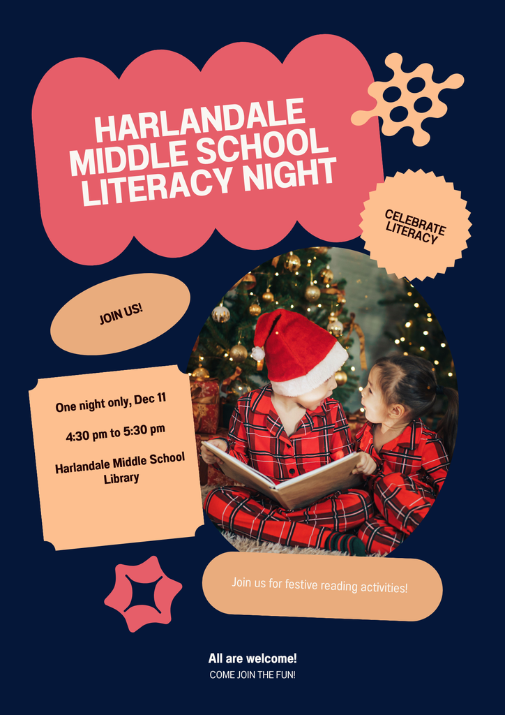 HMS Literacy Night 12/11/2025 HMS Cafeteria