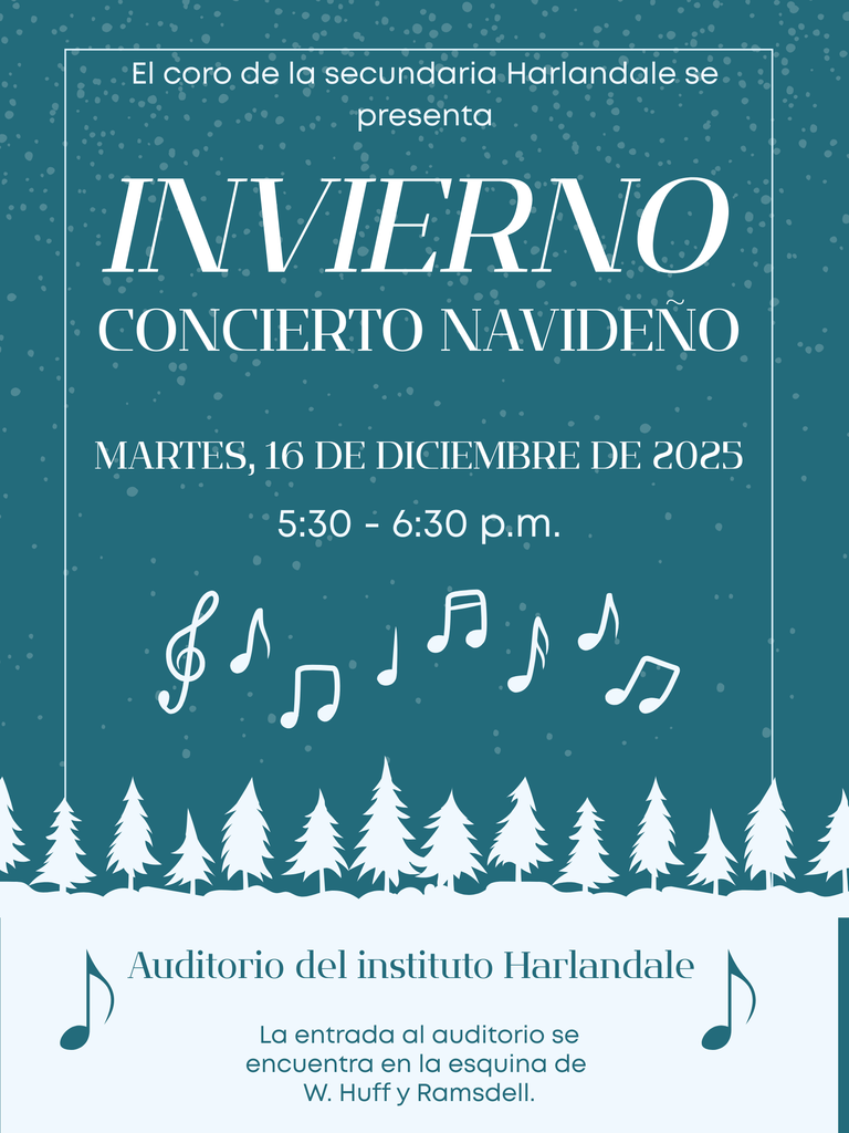 HMS Choir Concert 12/16 HMS Auditorium 5:30pm