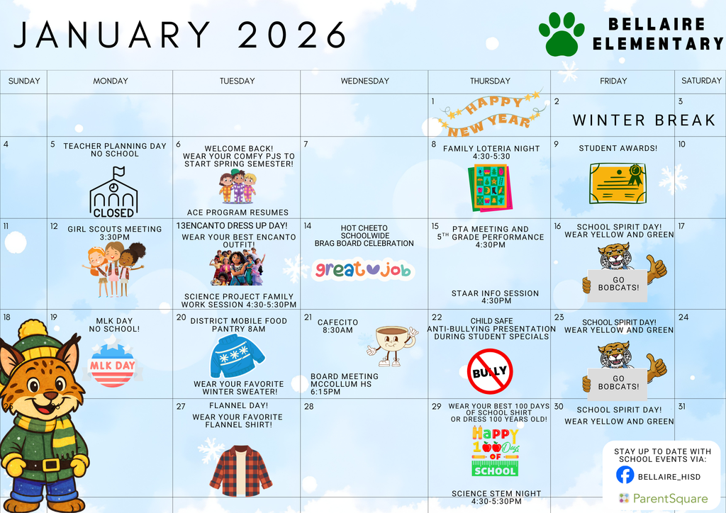 January Calendar
