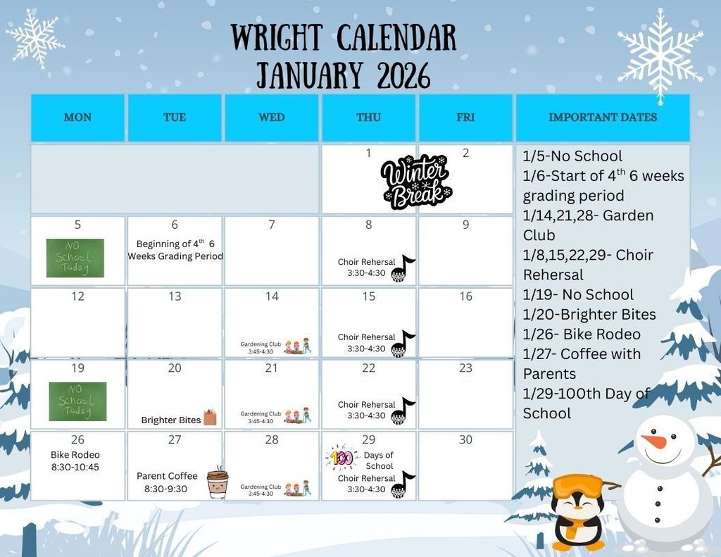 January Calendar