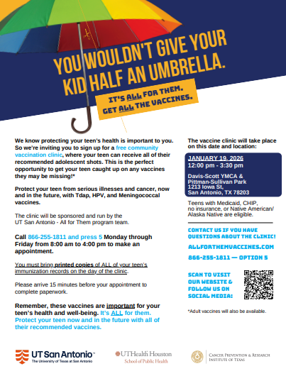 Clinic Awareness Flyer English - Jan 19 Updated 