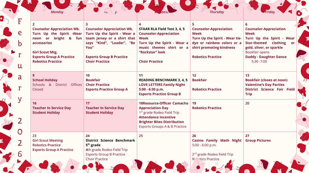 February Calendar 2026