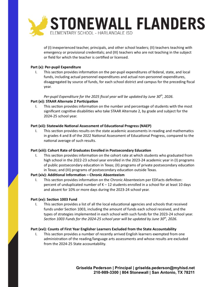 federal report cards