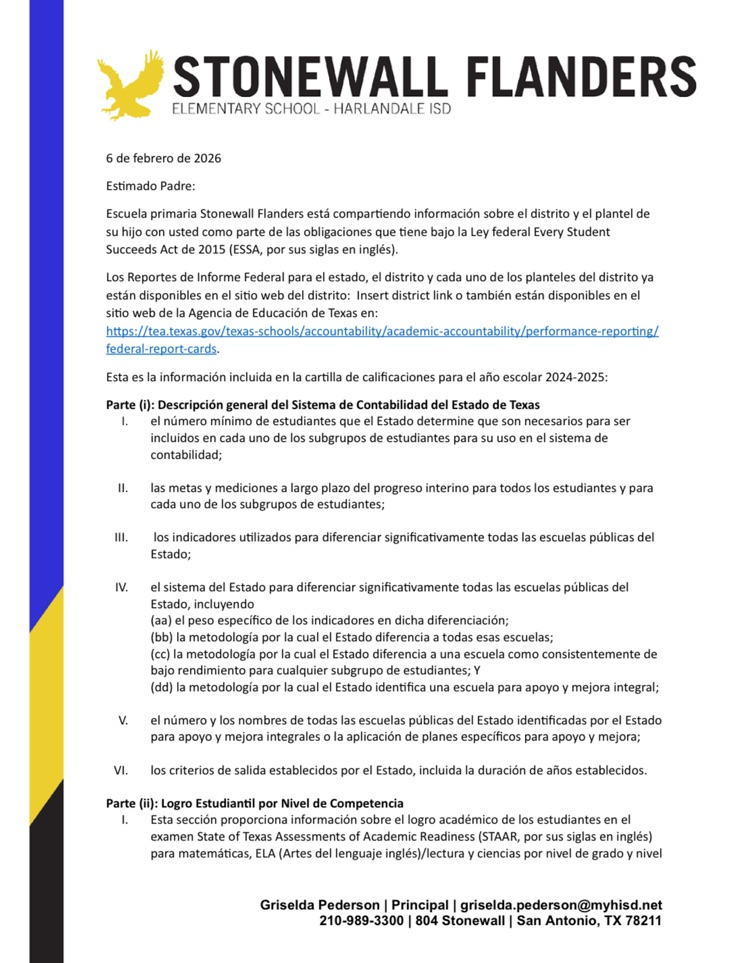 federal report cards