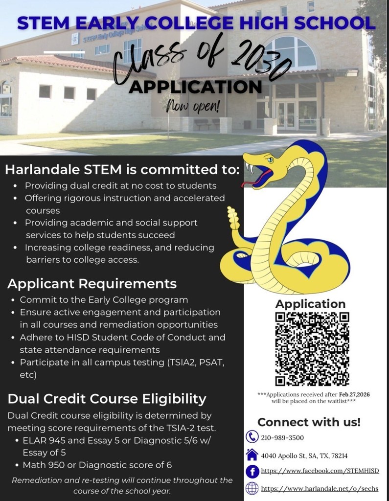 STEM EARLY COLLEGE APPLICATION
