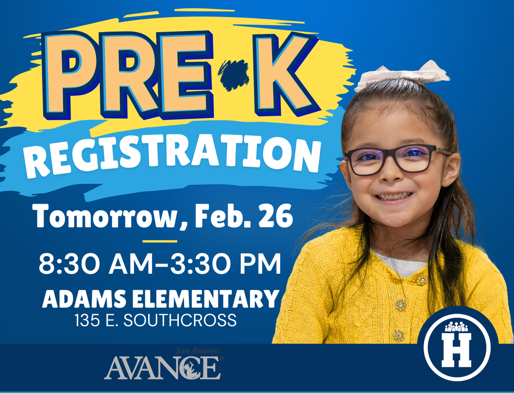 Harlandale ISD PreK Registration Tomorrow Feb 26 2026