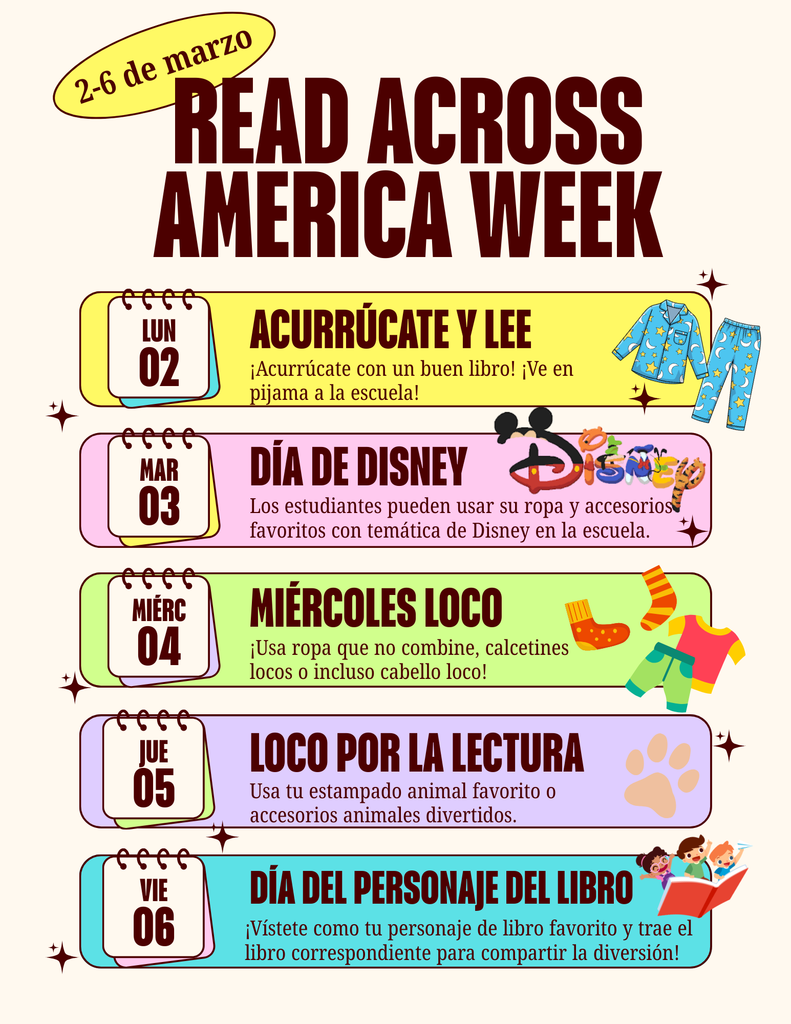 Read Across America Week Flyer- Spanish
