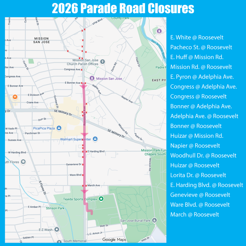 2026 Parade Closures