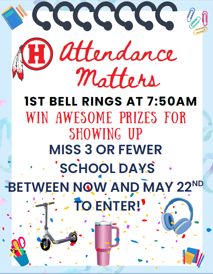 Attendance matters raffle flyer