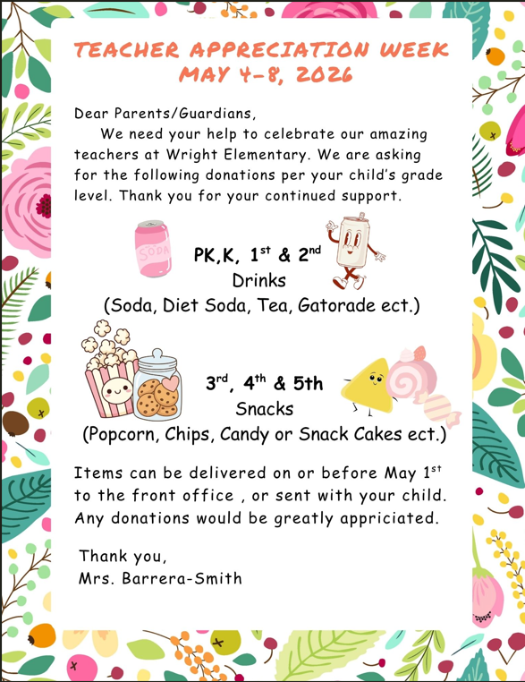 Teacher Appreciation 