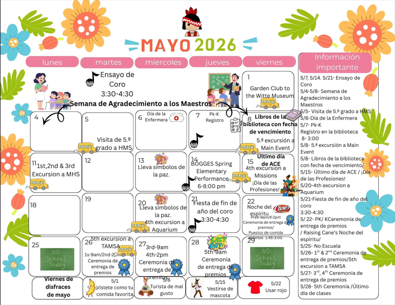 May Community Calendar