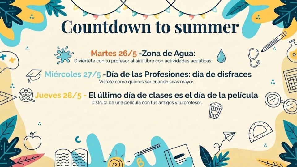 Countdown to Summer last week Spanish