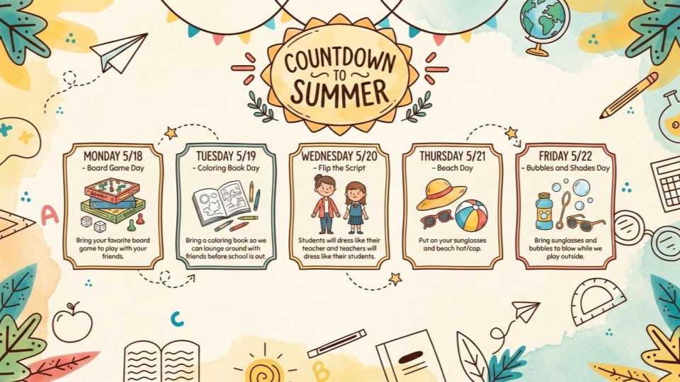 countdown to Summer flyer 