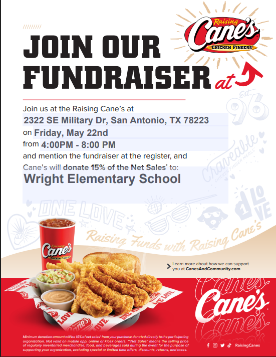 Raising Cane's Fundraiser
