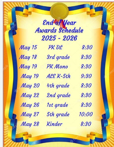 Awards Schedule