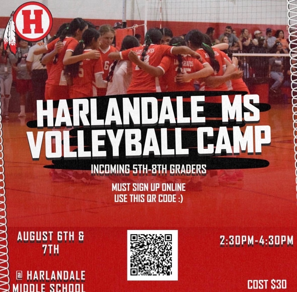 HMS Volleyball Camp Aug 6&7  from 2:30-4:30pm