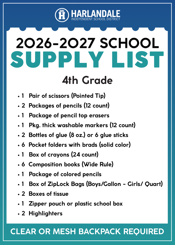 School Supply List