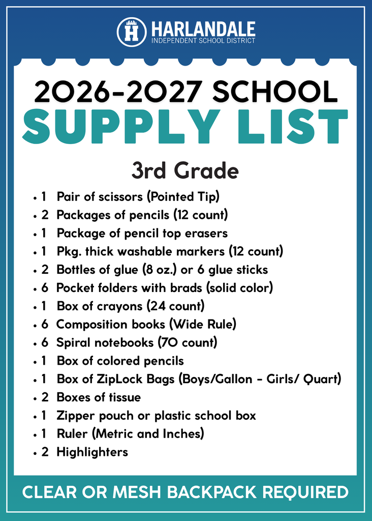 School Supply List