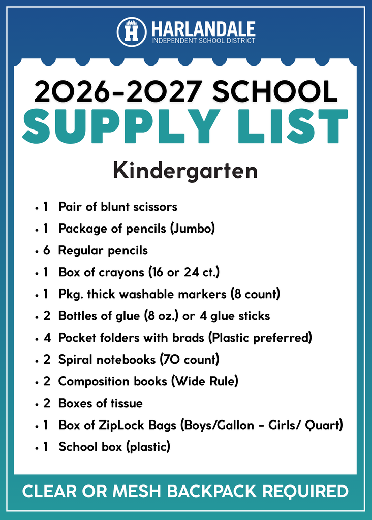 School Supply List