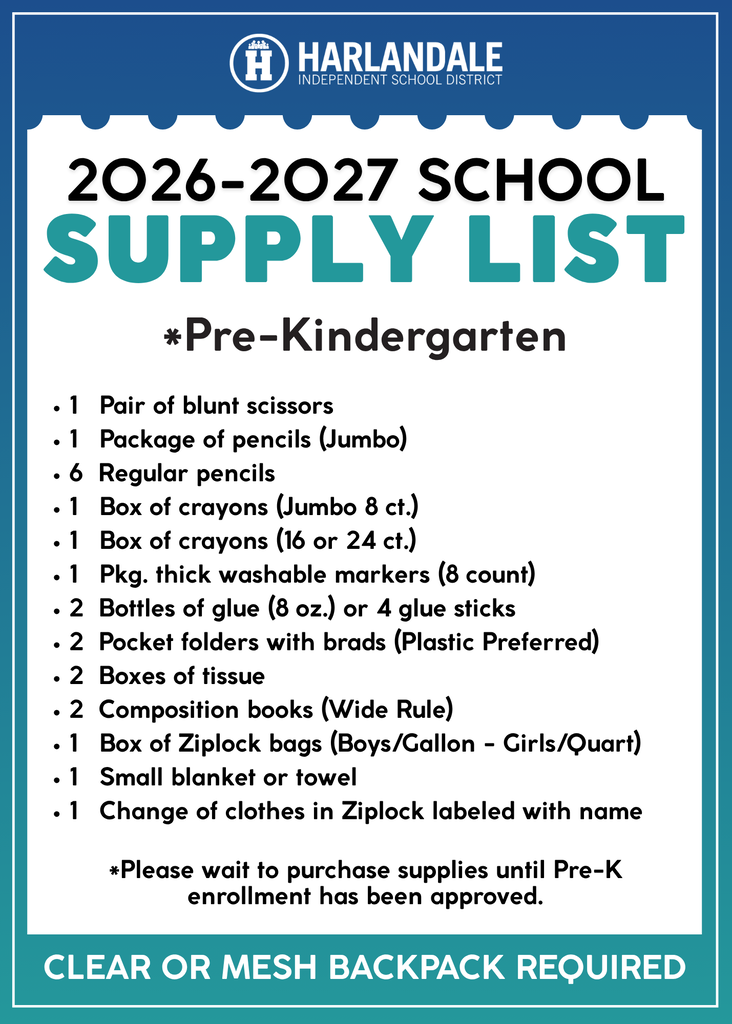School Supply List