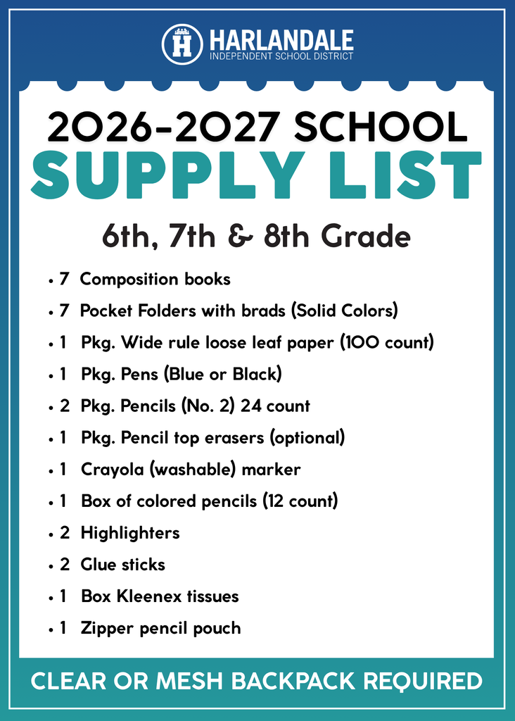 School Supply List
