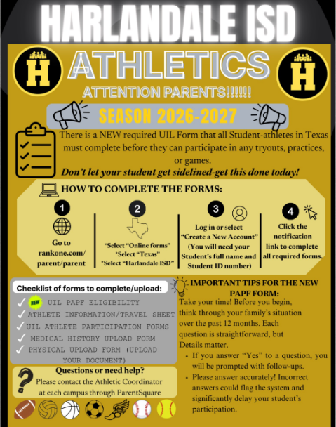 HISD Athletic New Requirement Form Flyer 