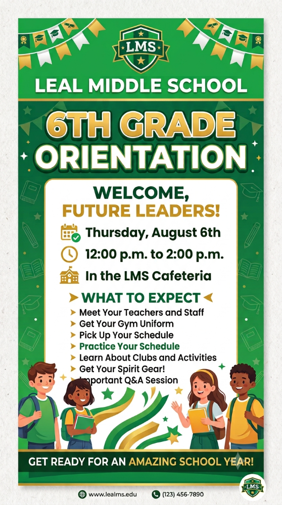 6th Grade Orientation