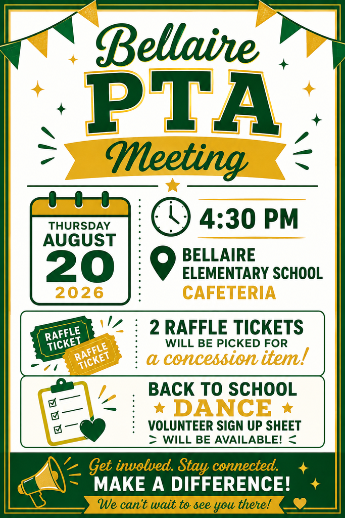 PTA meeting flyer with details