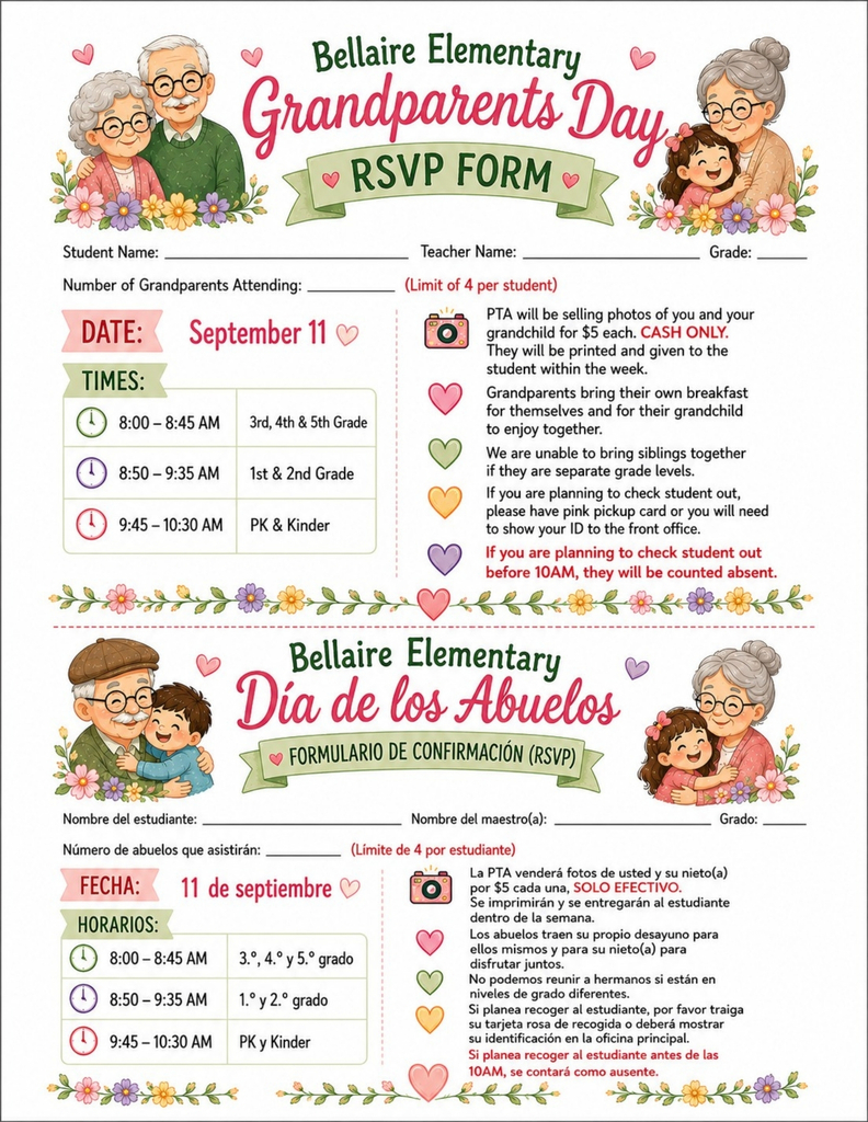 Grandparent's Day Flyer