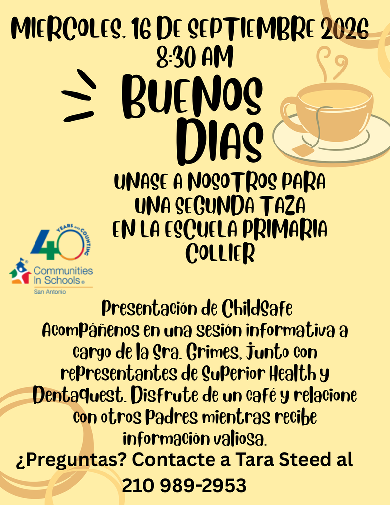 2nd cup of coffee flyer Spanish
