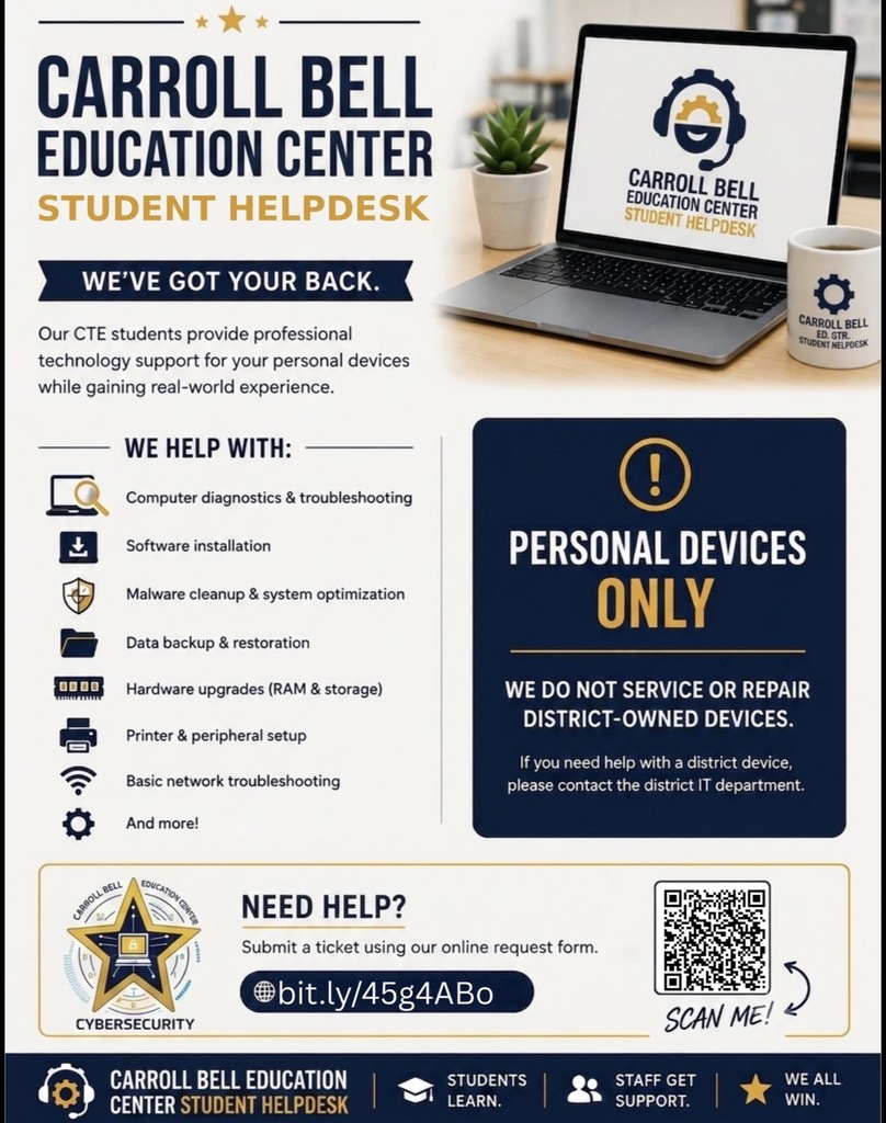 Harlandale ISD CTE Student Help Desk