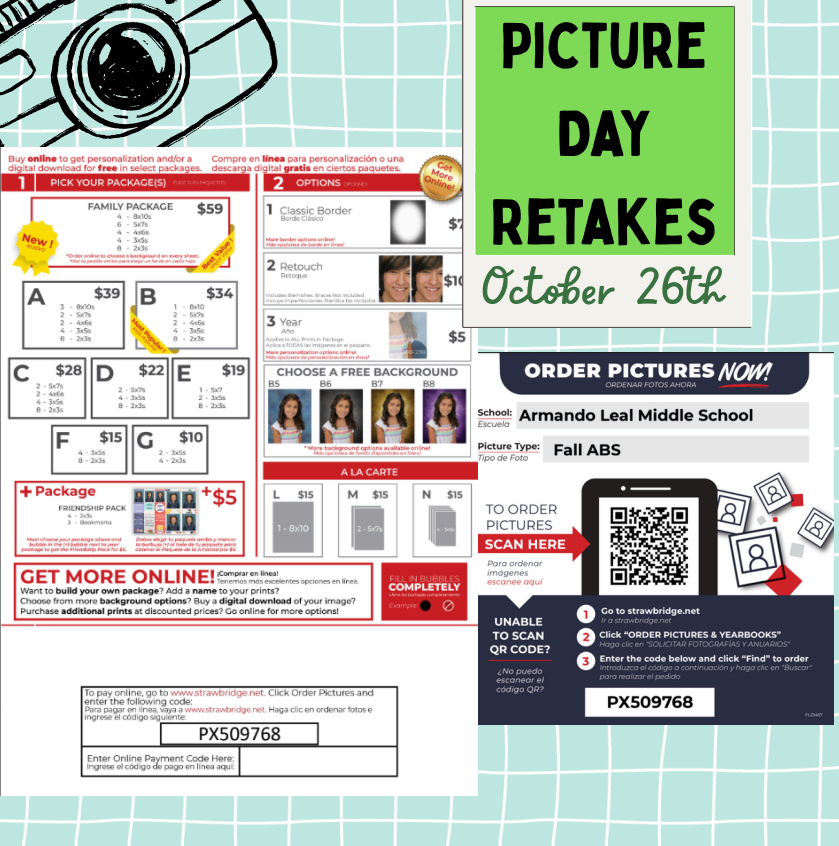 Fall Picture Retakes