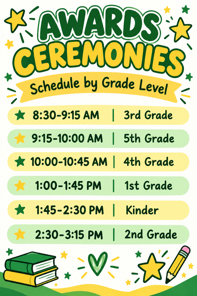 Award Ceremony Times